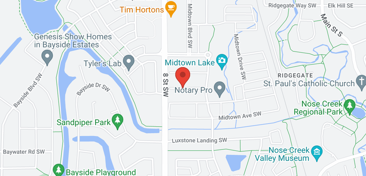 map of 625 Midtown Place SW